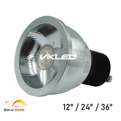 dim to warm LED 7W GU10 2000K-3000K 
